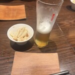 ビアハウス 森卯 - ﾋﾞｰﾙにお通し