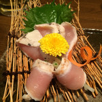彩喰彩酒　會津っこ - 会津地鶏の胸肉のタタキ