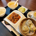 GINZA 過門香 - 点心三点と麻婆豆腐のセット