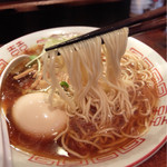 中華そば しば田 - 201502 三河屋製麺のストレート細麺