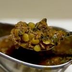 かれーの店 うどん  - スパイシー豆スープカレー・チーズ・スパイシーひき肉