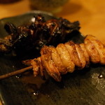 かぶと - レバー(手前)と肝 2015.2.1x