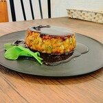 お好み焼き なかひがし - 横からの図