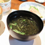 月のうさぎ - 御味噌汁 1杯目 地海苔☆