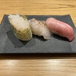 炙庵 Toyama壽司 - 特選三貫盛り