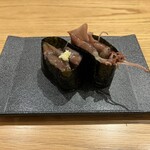 炙庵 Toyama壽司 - ほたるいか（生、ゆで）