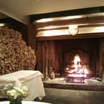 レストラン・パッション - 店内の暖炉