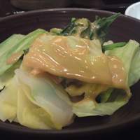 天ぷら ひさご ラシック店 - キャベツと菜の花の味噌和え