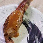 回転寿司 みさき - 料理写真:赤えび醤油炙り~黄身ソース~