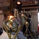 澤の露本舗 - 花園銀座に灯る浮子玉ランタン；水晶あめ玉の輝きが髣髴する @2015/02/07