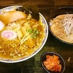 麺や なかじ - 煮干中華そば、炙りチャーシュー丼