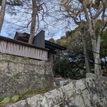 天心閣 - 店前の門