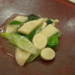 龍圓 - 筍と葱の炒め物