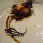 レフェルヴェソンス - 鮟鱇のロティ＆大根、ムール貝、白味噌、辛子水菜、百合根、柚子