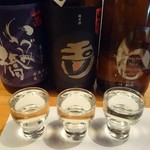 Washu onoroji - 本日の飲み比べセット１