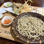 蕎麦　大さわ - 天2色（産地別十割そば2種と天ぷらのセット）