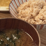 ムスムス - 玄米ご飯＆味噌汁
