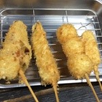 Kushiyasu - カマンベール、うずら玉子、茄子、ちくわ　※500円（税別）セットより