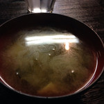 居酒屋 アキラ - セルフの味噌汁