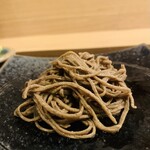 鴨蕎麦 尖 - ⑧【〆】
つくね入り鴨汁そば2種（富山八尾：挽き包み）