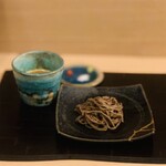 鴨蕎麦 尖 - ⑧【〆】
つくね入り鴨汁そば2種（富山八尾：挽き包み）