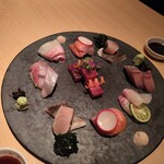 創作和食と美酒 うのさと - 『お造り五種盛り合わせ（２人前）』　3,916円