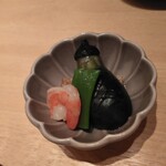 創作和食と美酒 うのさと - 『お通し（茄子の煮びたし）』　550円