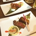 Shungi yokazu - コースの肉料理。
                        他の写真撮れず。いい料理と大将でした。