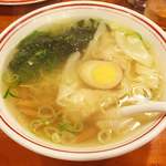 広州市場 五反田店 - 塩えびワンタン麺ミニ