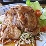 RESTAURANT & CAFE GREEN - 焼肉定食(豚肉ロース)の焼肉