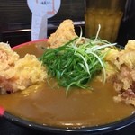 極楽うどん Ah-麺 - 鶏天カレーうどん