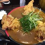 極楽うどん Ah-麺 - 鶏天カレーうどん