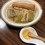 横丁 - 蕗、姫竹、ごぼう巻、ロールキャベツ