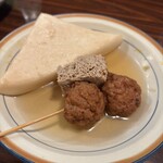 横丁 - はんぺん、凍豆腐、タコ天