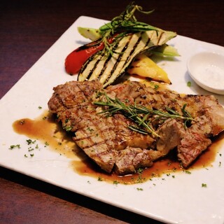 お肉も階段の途中でしか味わえない