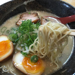 大名ラーメン - 細麺バリカタ