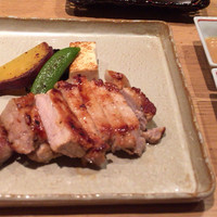鉄板焼き あおやま - 鉄板焼きランチ1500円(岩中豚)