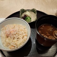 個室会席 北大路 - 御食事（ずわい蟹ご飯・香物・止椀）