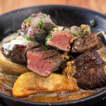 牛はらみ肉の柔らかキューブステーキ