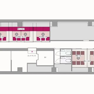 最大23名様まで対応可能な、開放感あふれる個室を完備。
