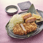 かつアンドかつ - ３種の海老のプリプリかつとロースかつ膳