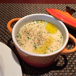 コントワール ミサゴ - ランチセットの白菜とカレーのスープ。容器が素敵。