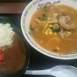Kachidoki Shokudou - 味噌ラーメンとミニカレー