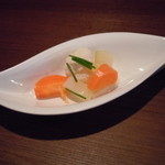 ラ・キュイジーヌ・ド　ウオタマ - 自家製ピクルス♪さっぱりパリッと美味しい♪