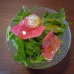 ラ・キュイジーヌ・ド　ウオタマ - 2015年1月中旬のサラダ♪ハートが写ってますにゃ～奇跡の？1枚♪③