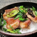 レストラン バカール - 『意気込み』鉄鍋炊きあげご版　～小鴨とトリュフ葱～