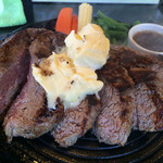 がっつりステーキ - これで、1ポンド
      2ポンドって！