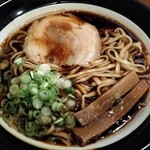 金久右衛門 - 大阪ブラック（900円）麺大盛（100円）