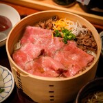 すき焼きと牛まぶし ももしき - 