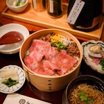 すき焼きと牛まぶし ももしき - 
